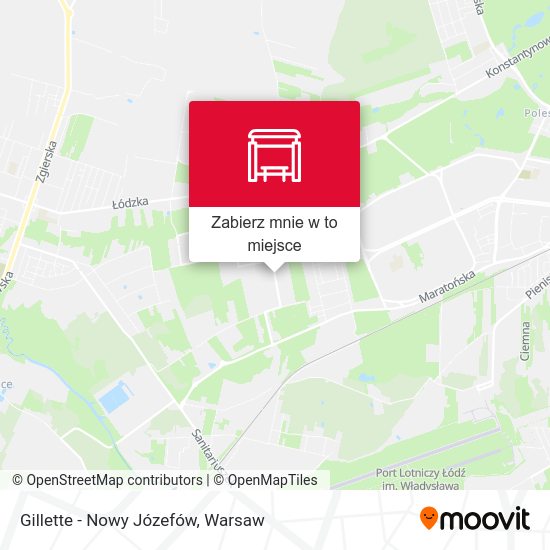 Mapa Gillette - Nowy Józefów