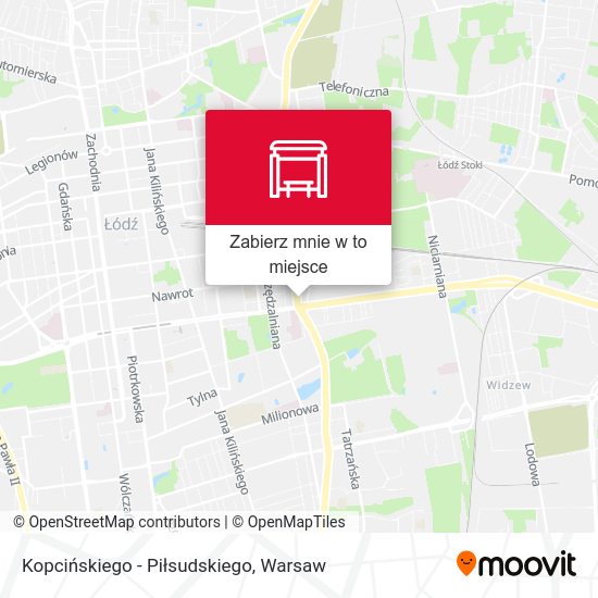 Mapa Kopcińskiego - Piłsudskiego