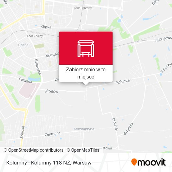 Mapa Kolumny - Kolumny 118 NŻ