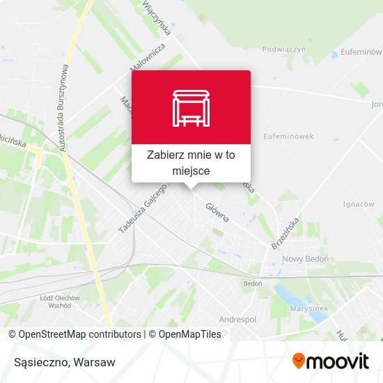 Mapa Sąsieczno