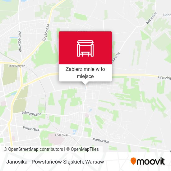 Mapa Janosika - Powstańców Śląskich