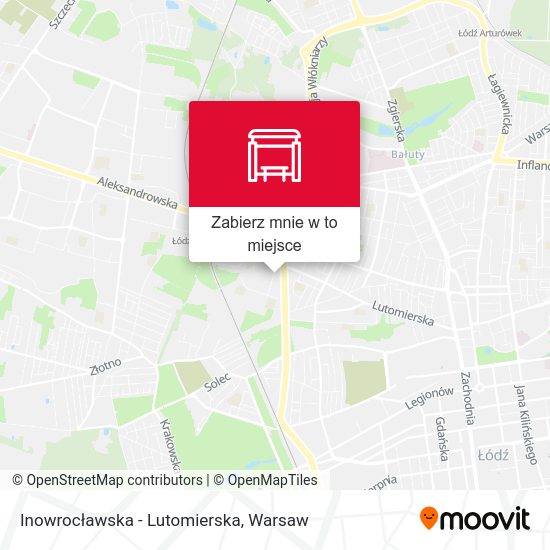 Mapa Inowrocławska - Lutomierska