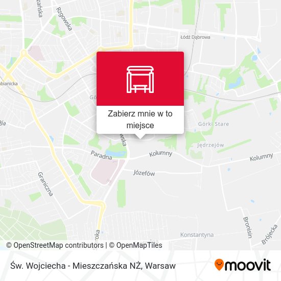 Mapa Św. Wojciecha - Mieszczańska NŻ