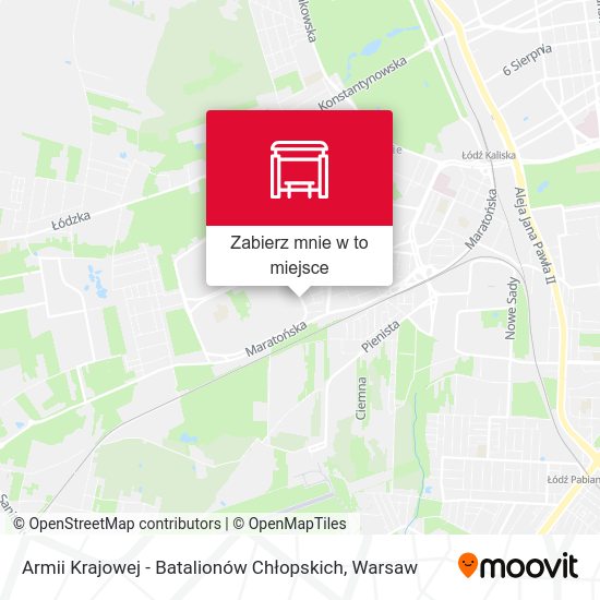 Mapa Armii Krajowej - Batalionów Chłopskich