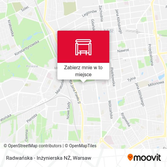 Mapa Radwańska - Inżynierska NŻ