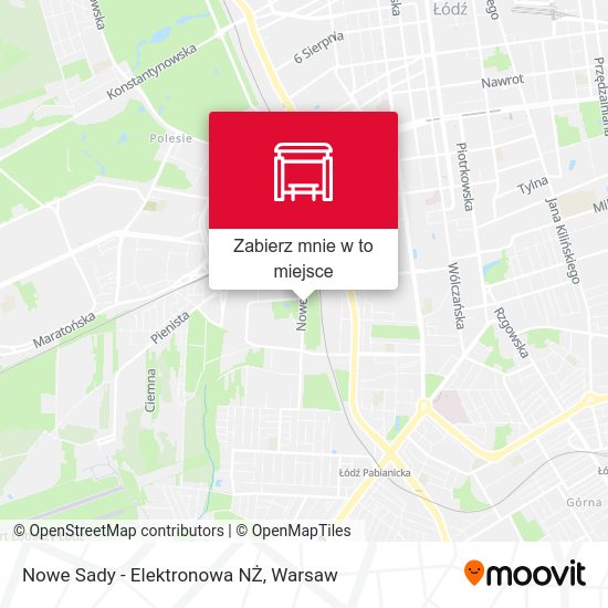 Mapa Nowe Sady - Elektronowa NŻ