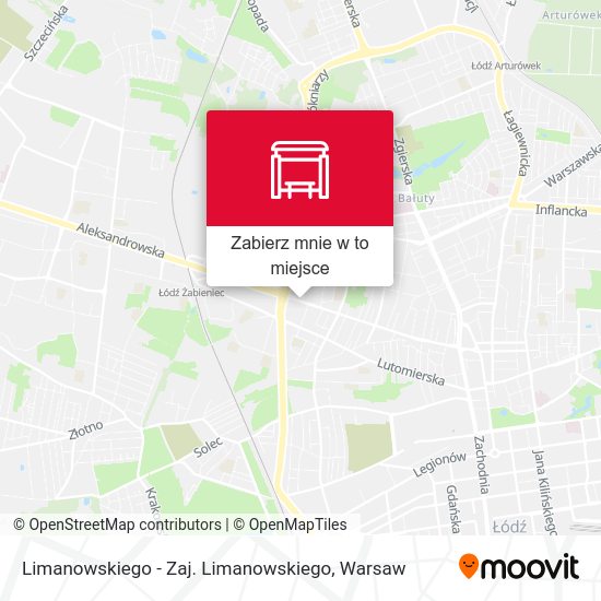 Mapa Limanowskiego - Zaj. Limanowskiego