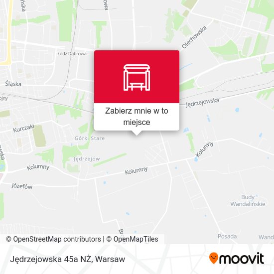 Mapa Jędrzejowska 45a NŻ