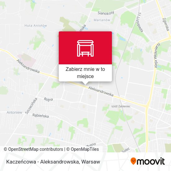 Mapa Kaczeńcowa - Aleksandrowska