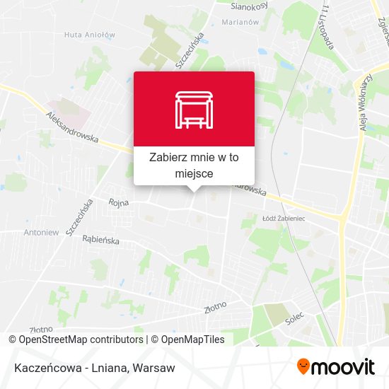 Mapa Kaczeńcowa - Lniana