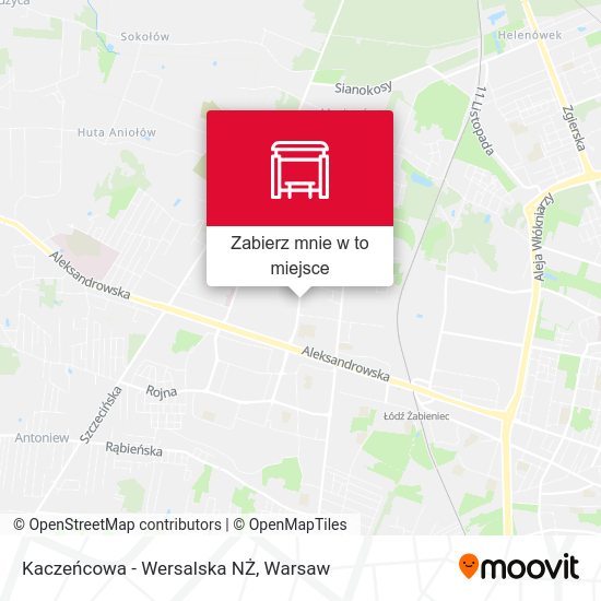 Mapa Kaczeńcowa - Wersalska NŻ