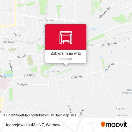 Mapa Jędrzejowska 43a NŻ