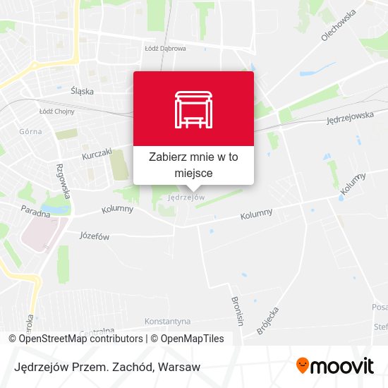 Mapa Jędrzejów Przem. Zachód