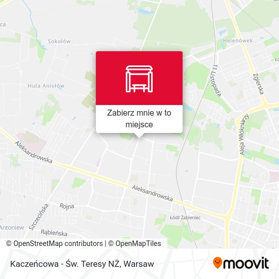 Mapa Kaczeńcowa - Św. Teresy NŻ