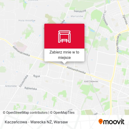 Mapa Kaczeńcowa - Warecka NŻ