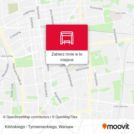 Mapa Kilińskiego - Tymienieckiego