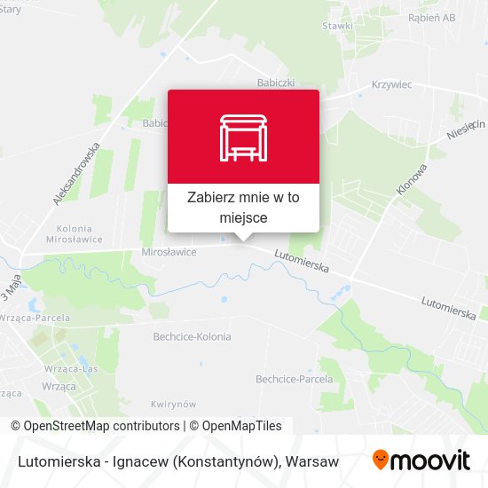 Mapa Lutomierska - Ignacew (Konstantynów)