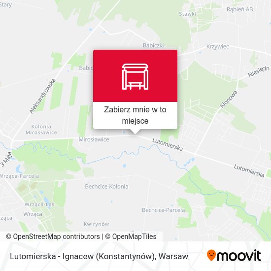 Mapa Lutomierska - Ignacew (Konstantynów)