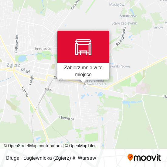 Mapa Długa - Łagiewnicka (Zgierz) #