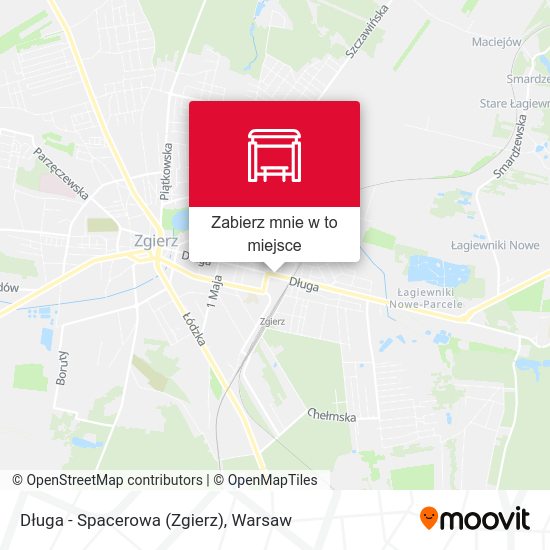 Mapa Długa - Spacerowa (Zgierz)