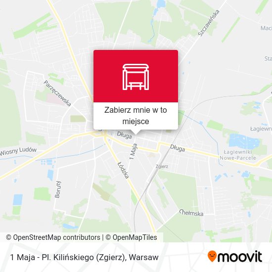 Mapa 1 Maja - Pl. Kilińskiego (Zgierz)