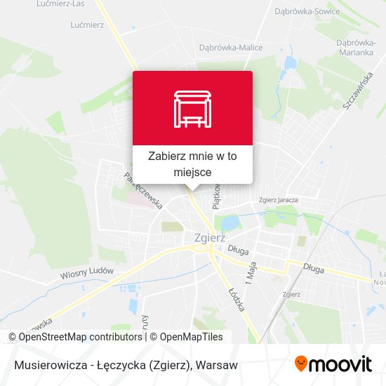 Mapa Musierowicza - Łęczycka (Zgierz)