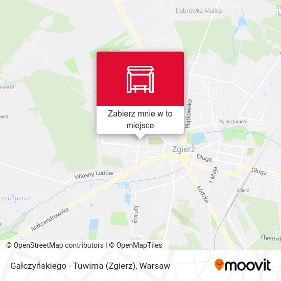 Mapa Gałczyńskiego - Tuwima (Zgierz)