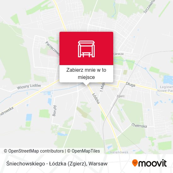 Mapa Śniechowskiego - Łódzka (Zgierz)