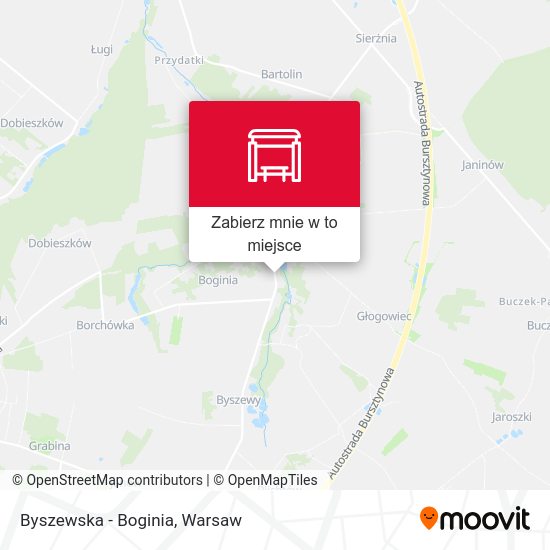 Mapa Byszewska - Boginia