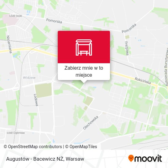 Mapa Augustów - Bacewicz NŻ