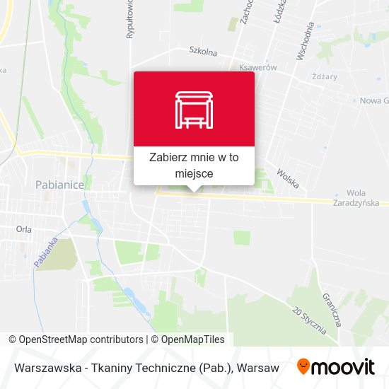 Mapa Warszawska - Tkaniny Techniczne (Pab.)