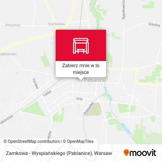 Mapa Zamkowa - Wyspiańskiego (Pabianice)