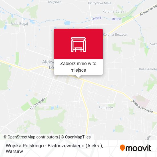 Mapa Wojska Polskiego - Bratoszewskiego (Aleks.)