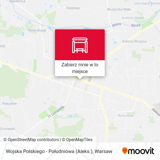 Mapa Wojska Polskiego - Południowa (Aleks.)