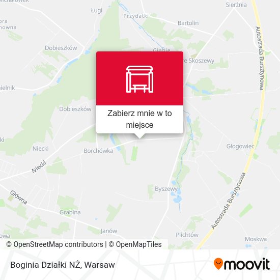 Mapa Boginia Działki NŻ