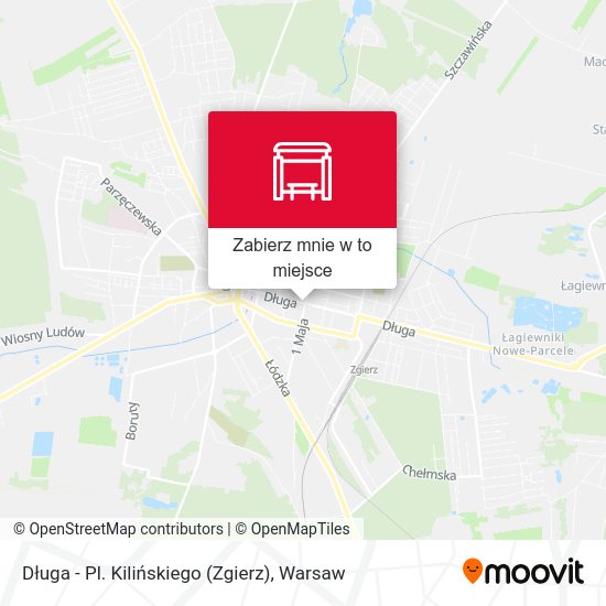 Mapa Długa - Pl. Kilińskiego (Zgierz)