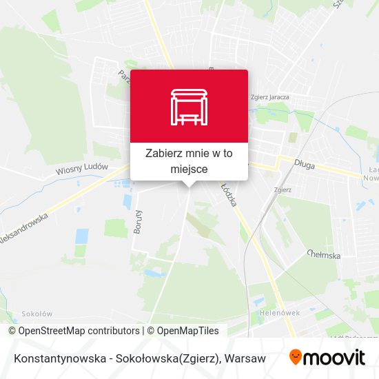 Mapa Konstantynowska - Sokołowska(Zgierz)