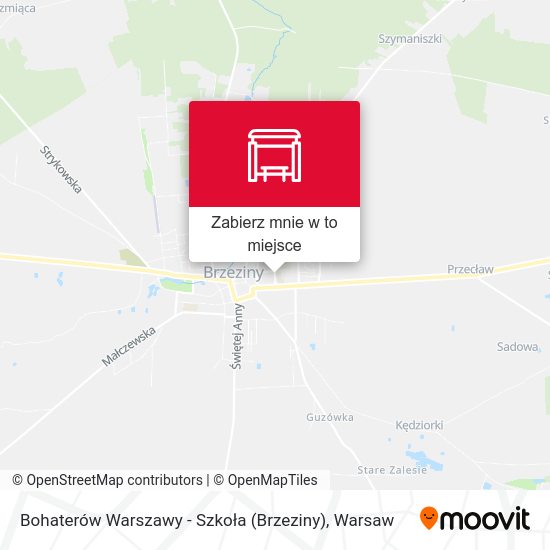 Mapa Bohaterów Warszawy - Szkoła (Brzeziny)