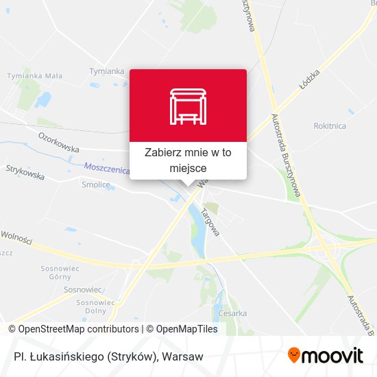 Mapa Pl. Łukasińskiego (Stryków)