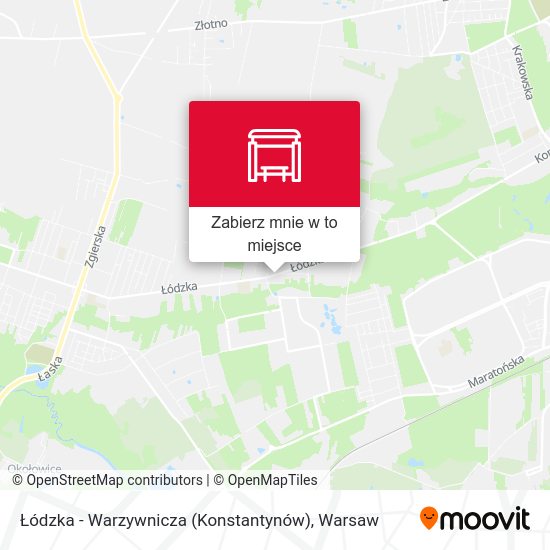 Mapa Łódzka - Warzywnicza (Konstantynów)