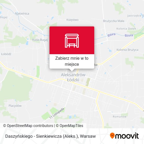 Mapa Daszyńskiego - Sienkiewicza (Aleks.)