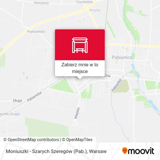 Mapa Moniuszki - Szarych Szeregów (Pab.)