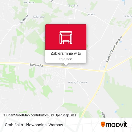 Mapa Grabińska - Nowosolna