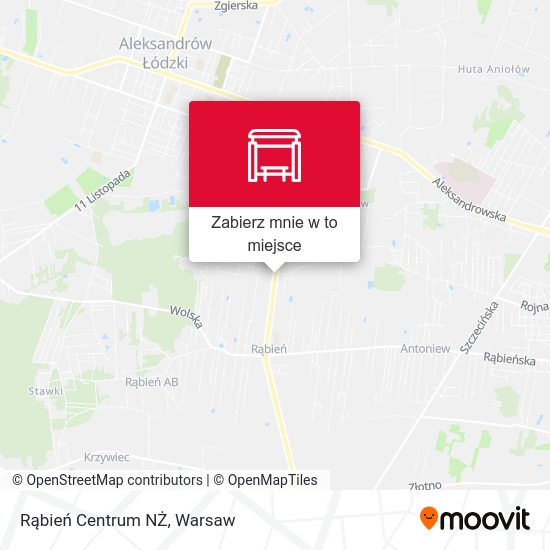 Mapa Rąbień Centrum NŻ