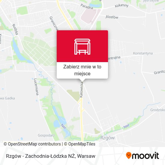 Mapa Rzgów - Zachodnia-Łódzka NŻ