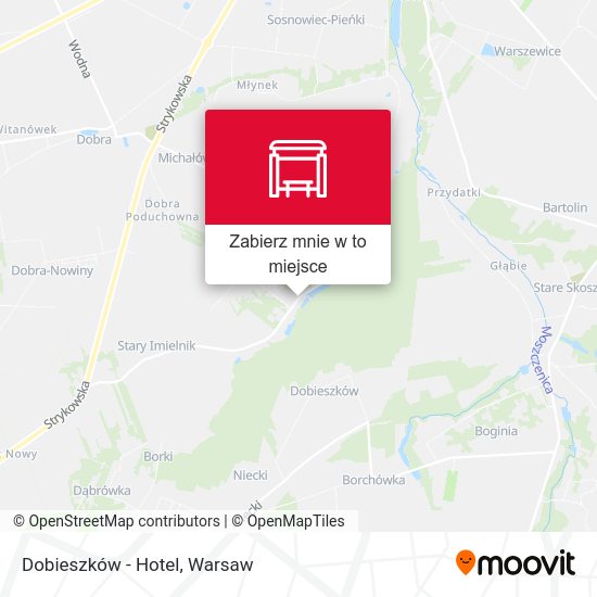 Mapa Dobieszków - Hotel