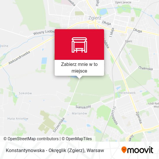 Mapa Konstantynowska - Okręglik (Zgierz)