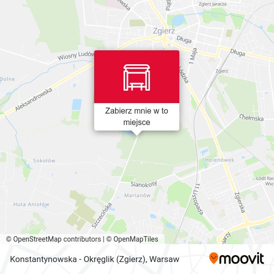 Mapa Konstantynowska - Okręglik (Zgierz)