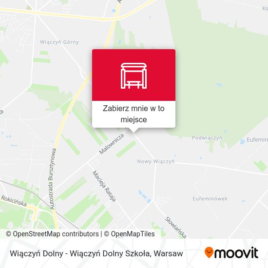 Mapa Wiączyń Dolny - Wiączyń Dolny Szkoła