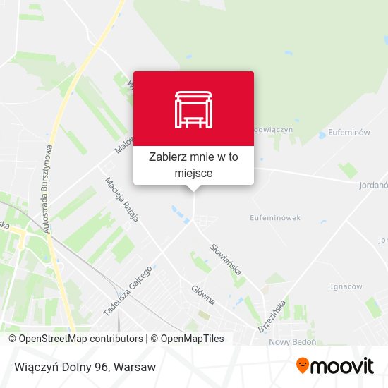 Mapa Wiączyń Dolny 96